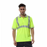 Reflective Vest Safety Vest Protection Working Clothing with High Quality Reflective Material Fluorescent Yellow Size L