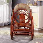 Balcony Real Rattan Weaving Rocking Chair Rattan Chair Reclining Chair Adult Nap Lunch Break Indoor Elderly Leisure Chair