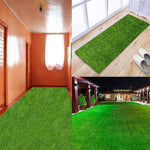 Lawn Carpet Artificial Simulation Turf Mat False Grass Plastic False Green Plant Wall Gum 1.0 cm Super Dense White Rubber Green Grass