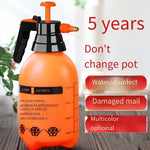 Manual Pneumatic Flower Watering Kettle Watering Pot Garden Tools Sprayer Disinfectant Flower 3L Of Orange [upgraded Metal Bar]