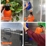 Manual Pneumatic Flower Watering Kettle Watering Pot Garden Tools Sprayer Disinfectant Flower 3L Of Orange [upgraded Metal Bar]