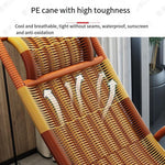 Rocking Chair Rocking Chair Adult Reclining Chair Lunch Break Balcony Rattan Chair Leisure Chair Outdoor Nap Rattan Chair Leisure Chair