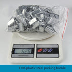 6 Pieces PET Plastic Steel Belt Packing Buckle Iron Sheet Packing Buckle Manual Belt Packing Buckle