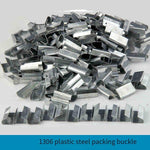 6 Pieces PET Plastic Steel Belt Packing Buckle Iron Sheet Packing Buckle Manual Belt Packing Buckle