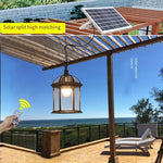 Solar Cell Outdoor Waterproof Chinese Villa Courtyard Lamp Garden Outdoor Balcony Sunshine Room Pavilion Decoration Household Induction LED Lamp