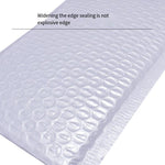 186 Pieces White Matte Film Bubble Bag Pearl Film Envelope Express Bag Waterproof Bag Envelope Bag 22 * 25 + 4cm