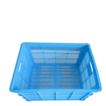 Multi Color Fall Resistant And Compression Resistant Plastic Basket Transport Turnover Basket Blue