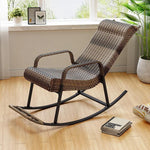 Rattan Chair Adult Outdoor Balcony Leisure Reclining Chair Carefree Chair Elderly Rocking Chair Afternoon Couch Indoor Lazy Chair