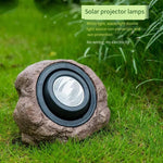 Solar Energy Outdoor Courtyard Landscape Garden Decoration Lawn Simulation Stone Waterproof Led Projection Lamp Made To Imitate Stone Spotlight