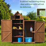 Outdoor Storage Cabinet Rainproof And Sunscreen Glove Cabinet Balcony Box Toy Storage Cabinet Green 6-grid