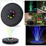 Large Diameter 20cm Solar Energy Outdoor Rockery Flowing Water Fish Pond Garden Landscape Fountain 2.5w