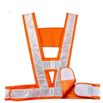 V-shaped Reflective Vest Night Riding Reflective Safety Suit Construction Sanitation Traffic Road Administration Reflective Vest Orange