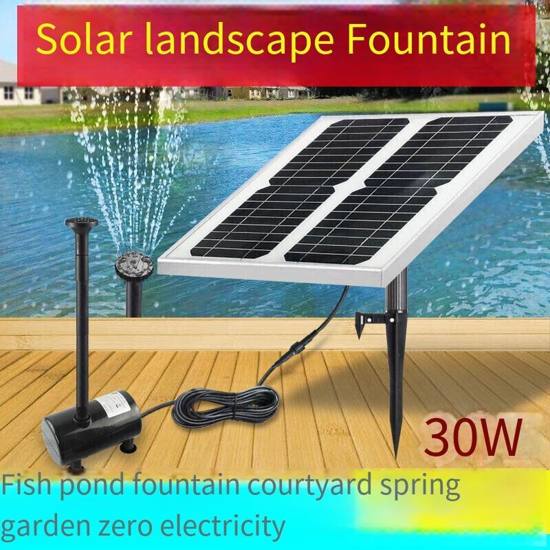 Solar Fountain Water Pump Rockery Water Pond Oxygenation Garden Landscape Fish Pond Water Circulating Pump Soilless Cultivation 1.4w