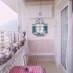 Outdoor Swing Iron Balcony Bassinet Chair Hanging Chair Swing Chair White Double Seat Swing (excluding Ceiling)