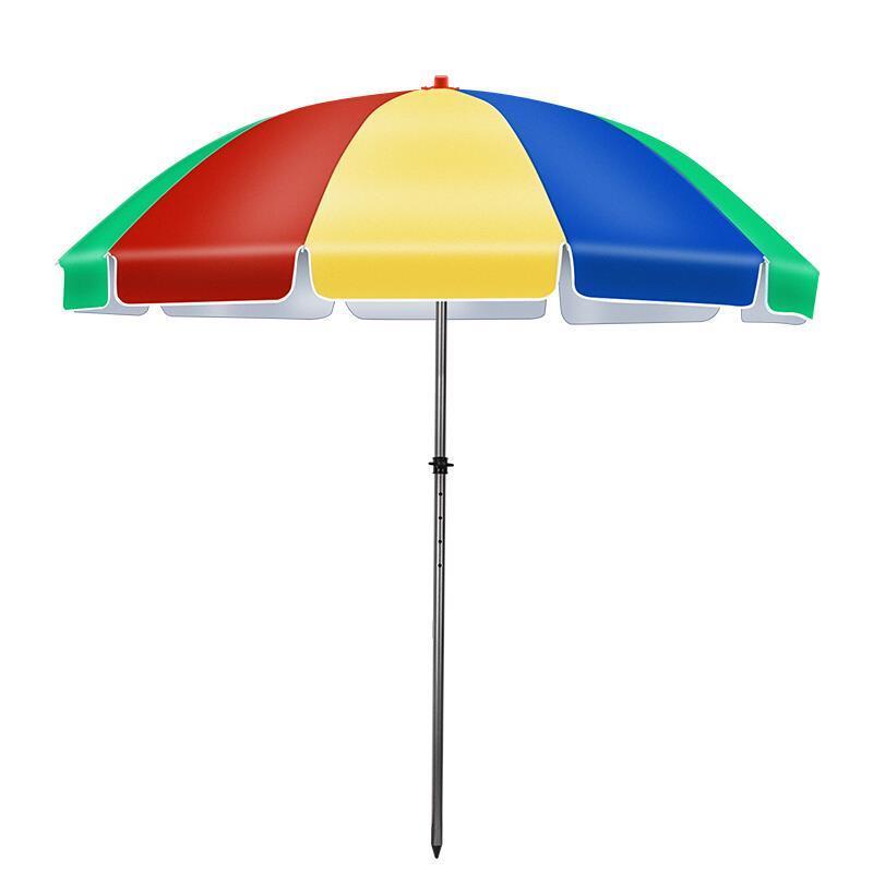 Umbrellas Sunshades Outdoor Stalls Large Umbrellas Courtyard Super Large Umbrella Shed Advertising Umbrellas Printing Business 1.8m Color Silver Glue