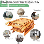 Rocking Chair Rocking Chair Armchair Adult Chair Lunch Break Chair Elderly Solid Wood Folding Chair Reinforced Thickened Space Chair