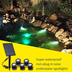 Solar Lamp Courtyard Lamp Projection Lamp Fish Pond Lamp Garden Rockery Diving Lamp Underwater Lamp Pool Underwater Lamp Waterproof