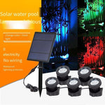 Solar Lamp Courtyard Lamp Projection Lamp Fish Pond Lamp Garden Rockery Diving Lamp Underwater Lamp Pool Underwater Lamp Waterproof