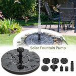 Solar Fountain Micro Fountain Solar Sprinkler Outdoor Courtyard Rockery Garden Pond Landscaping Fountain 3w Colorful Lamp Fountain