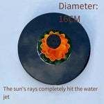 Solar Water Pump Small Lotus Leaf Fountain Rockery Fish Tank Fish Pond Water Spraying Outdoor Waterproof Landscaping Oxygenation Solar Fountain 16cm