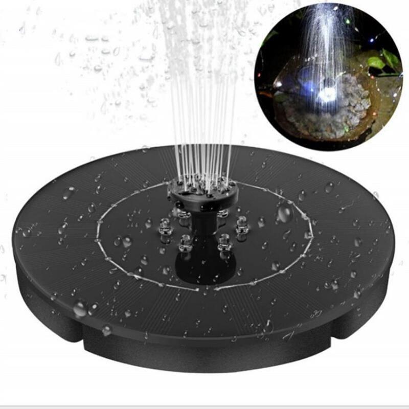 Solar Water Pump Small Lotus Leaf Fountain Rockery Fish Tank Fish Pond Water Spraying Outdoor Waterproof Landscaping Oxygenation Solar Fountain 16cm