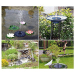 Solar Landscape Fountain Micro Dc Brushless Water Pump Rockery Household Pool Garden Water Spray Fish Pool Oxygenation Direct Drive Round Type With Sunshine