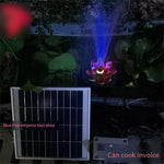 Solar Fountain Solar Lantern Lotus Leaf Fountain Lotus Oxygen Landscape Fountain Water Pump 3w No Battery