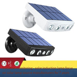 Solar Lamp Outdoor Simulation Camera Monitoring Lamp Human Body Induction Wall Lamp Courtyard Anti Thief Lamp Solar Imitation Monitoring Lamp