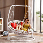 Hanging Basket Rattan Chair Swing Indoor Cradle Chair Hanging Orchid Rocking Chair Courtyard Swing Double Cradle Adult Rocking Net Red Hanging Rocking Chair Large Double Hanging Chair