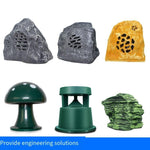 Outdoor Lawn Sound Landscape Garden Simulation Waterproof Horn Outdoor Park Stone Speaker Rockery Mushroom Broadcasting