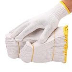 12 Pairs Labor Protection Gloves Cotton Thread Gloves Spinning Conventional Wear