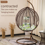 Hanging Basket Rattan Chair Hanging Chair Double Net Red Rattan Chair Hammock White Single With Armrest