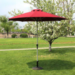 Savage Valley Outdoor Umbrella Sunshade Umbrella Folding Stall Sun Umbrella Middle Column Umbrella Red With Water Seat