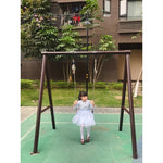 Outdoor Swing Kindergarten Outdoor Swing Single Person Community Household Courtyard Large Amusement Equipment Milky White Climbing