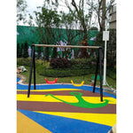 Outdoor Swing Kindergarten Outdoor Swing Single Person Community Household Courtyard Large Amusement Equipment Milky White Climbing