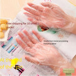 30 Bags Disposable Gloves PE Film Catering Gloves Food Hygiene Gloves Transparent Gloves 100 Piece/Pack
