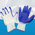 480 Pairs Cotton Gauze Gloves Labor Protection Dipping Abrasion Resistant Antiskid Gluing Industrial Protective Rubber Gloves