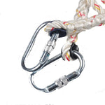 Limit Rope Botaite Fall Prevention Scaffold Worker Thread Lock Connecting Rope Two Ends With Safety Hook Length 2m Diameter 12mm (1 Piece)