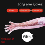 Disposable Long Arm Gloves For Animals Long Sleeve With 85cm Long 50 Pieces Of Thickened And Lengthened Breeding Equipment Disposable Long Arm Gloves