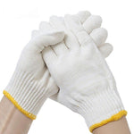 12 Pairs Labor Protection Gloves Cotton Thread Gloves Spinning Conventional Wear