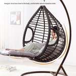 Rattan Hanging Basket Imitation Rattan Single Double Hanging Chair Cradle Chair Indoor Courtyard Leisure Rocking Chair