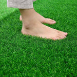 Artificial Simulation Turf Mat False Grass Plastic False Green Plant Wall Kindergarten Indoor TPR Gum 1.0cm Super Dense White Rubber Green Grass