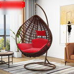 Hanging Chair Household Balcony Basket Rattan Chair Indoor Room Dormitory Swing Rocking Outdoor Double Lazy Hammock European Bird's Nest Drop Chair