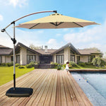 Roman Umbrella Outdoor Sunshade Courtyard Stalls Red Blue Orange Fruit Green Big Sun 3m Banana 2.7m Green White Aluminum Umbrella + 60kg Water Tank Umbrella Cloth 160 Denser Than Its Peers