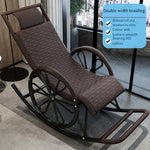 Adult Rocking Chair Reclining Chair Leisure Rocking Chair Rocking Chair Leisure Chair Lazy Chair Rattan Chair On Balcony