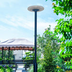 New Solar Garden Lamp 300w High Pole Large Round Street Lamp Outdoor Waterproof Bright Lamp Park Villa Scenic Spot Road Lighting Lamp