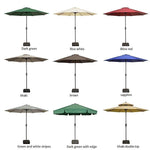 Sun Umbrella Outdoor Straight Pole Central Column Sunshade Courtyard Leisure Beach Hand 2.7m Iron Pole To Ordinary Wine Red (with Umbrella Seat)