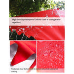 Sun Umbrella Outdoor Sunshade Inclined Umbrella Sunscreen Sun Umbrella Stall Commercial Large Folding Umbrella Square Rectangular Canopy Thickened Inclined Umbrella Red 3x2.5 Six Bone