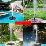 Solar Fountain Landscape Courtyard Fish Pond Rockery Water Floating Sprinkler Outdoor Small Sprinkler Pump 3w Transparent [with Battery + Color Light] (transparent Sprinkler)