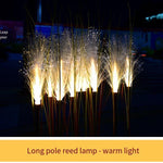 LED Optical Fiber Reed Lamp Simulation Lawn Landscape Lamp Outdoor Courtyard Lighting Project Luminous Plant Electricity Payment White Light